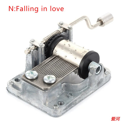 Hand-Cranked Music Box Movement Metal Rocker Mini Diy Gift Music Mechanical Decorative Collectibles For Girl Boy friend