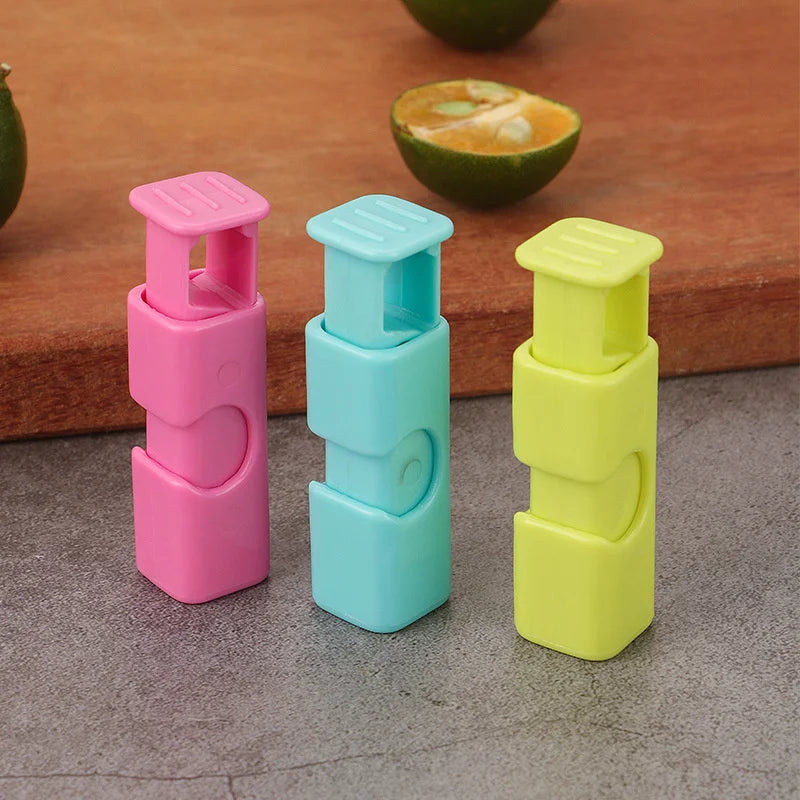 2pcs Food Sealing Bag Clip Reusable Fresh Food Storage Tools Plastic Sealer Clamp Snack Bread Seal Bag Home Kitchen Storage Clips