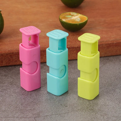 2pcs Food Sealing Bag Clip Reusable Fresh Food Storage Tools Plastic Sealer Clamp Snack Bread Seal Bag Home Kitchen Storage Clips