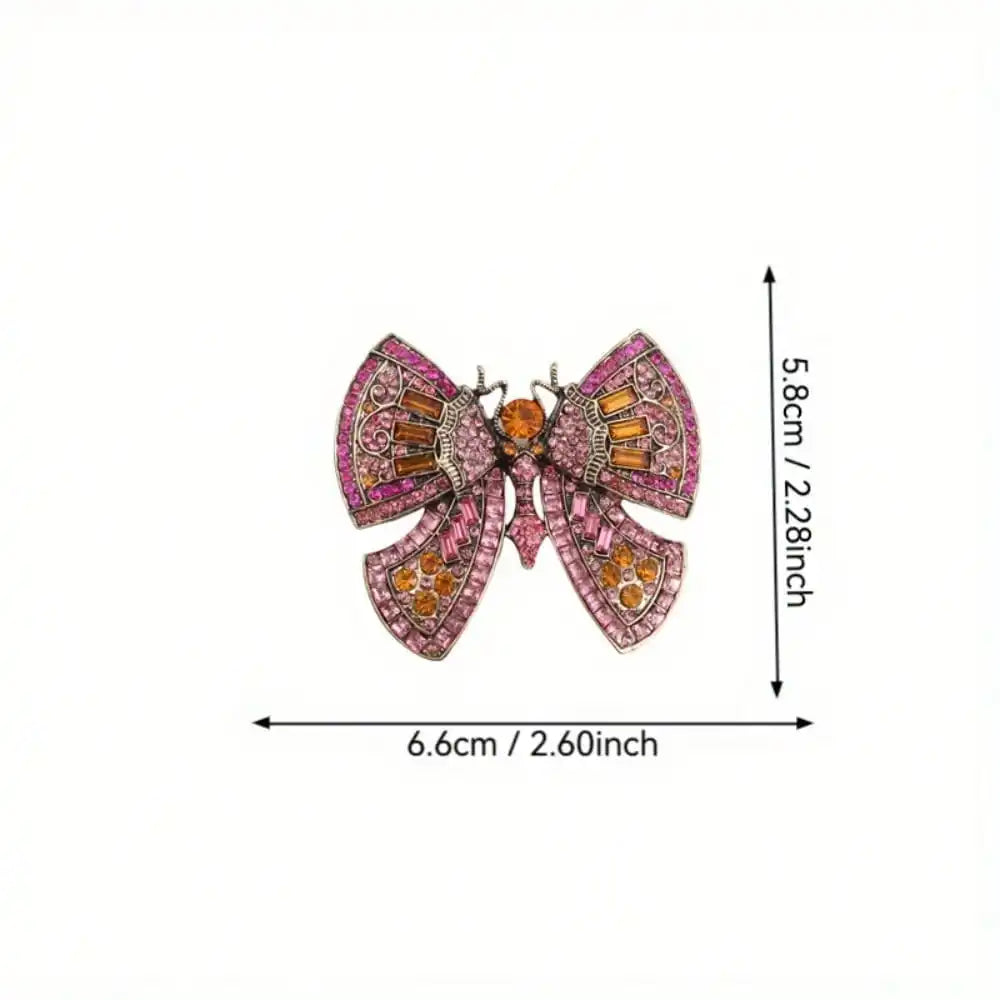 Brooches for Women, Retro Palace Style Butterfly Treasure Brooch Pin, for Coat Dress Decoration, Elegant Jewelry Festival Gift