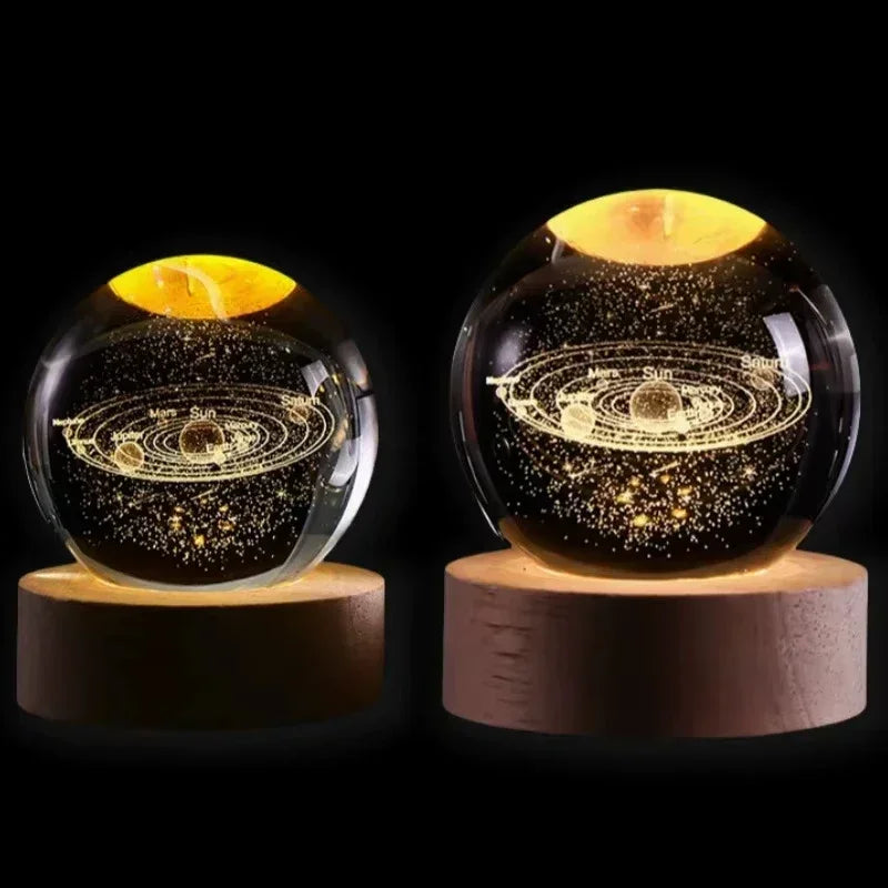 System Galaxy Table Lamp Glowing Moon Sphere For Bedroom Decoration Gift