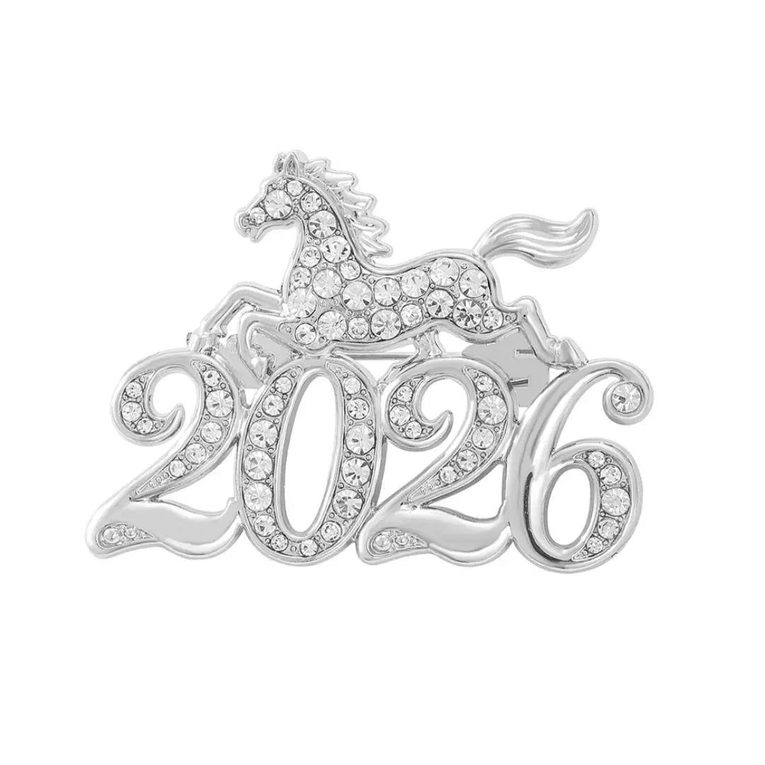 SKEDS Zodiac Horse Year Series Brooch High-End Luxury Chinese Style 2026 Birth Year Accessory Exquisite Animal Pin Gift