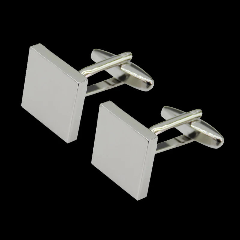New Arrive Shirt Cufflinks Men steel Laser Engraving Cuff Links For Wedding Party Fashion Simple Men Sleeve Shirt Cufflinks