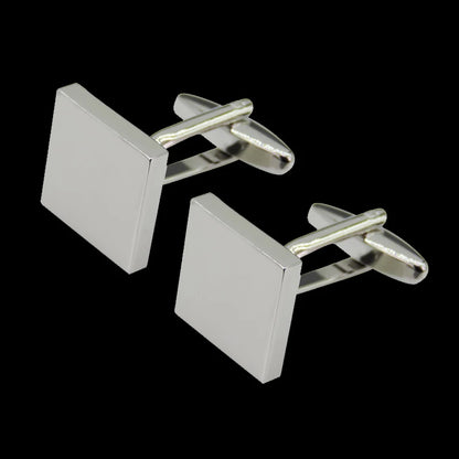 New Arrive Shirt Cufflinks Men steel Laser Engraving Cuff Links For Wedding Party Fashion Simple Men Sleeve Shirt Cufflinks