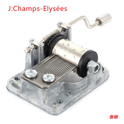 Hand-Cranked Music Box Movement Metal Rocker Mini Diy Gift Music Mechanical Decorative Collectibles For Girl Boy friend