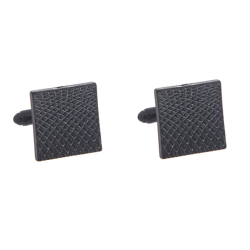Luxury Quality Men's Cufflinks Classic Geometric Square Metal Sleeve Nails Fashion Cuff Buttons for Clothes Man Wedding Jewelry