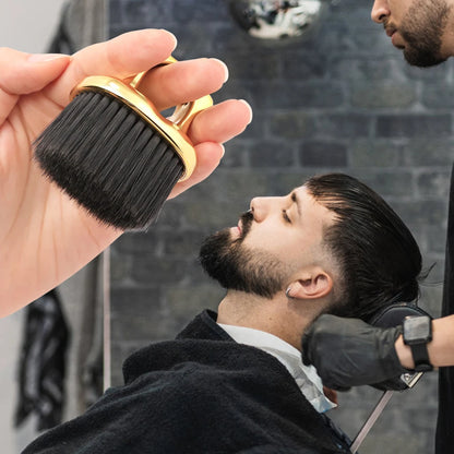 Ring Neck Duster Barber Remove Loose Hair Brush Hair Cutting Brush Soft Hair Cleaning Brush Hairdressing Tools