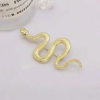 SKEDS Women Men Fashion Exquisite Colorful Rhinestone Snake Brooch Pin Elegant Lady Crystal Shining Animal Badges Corsages