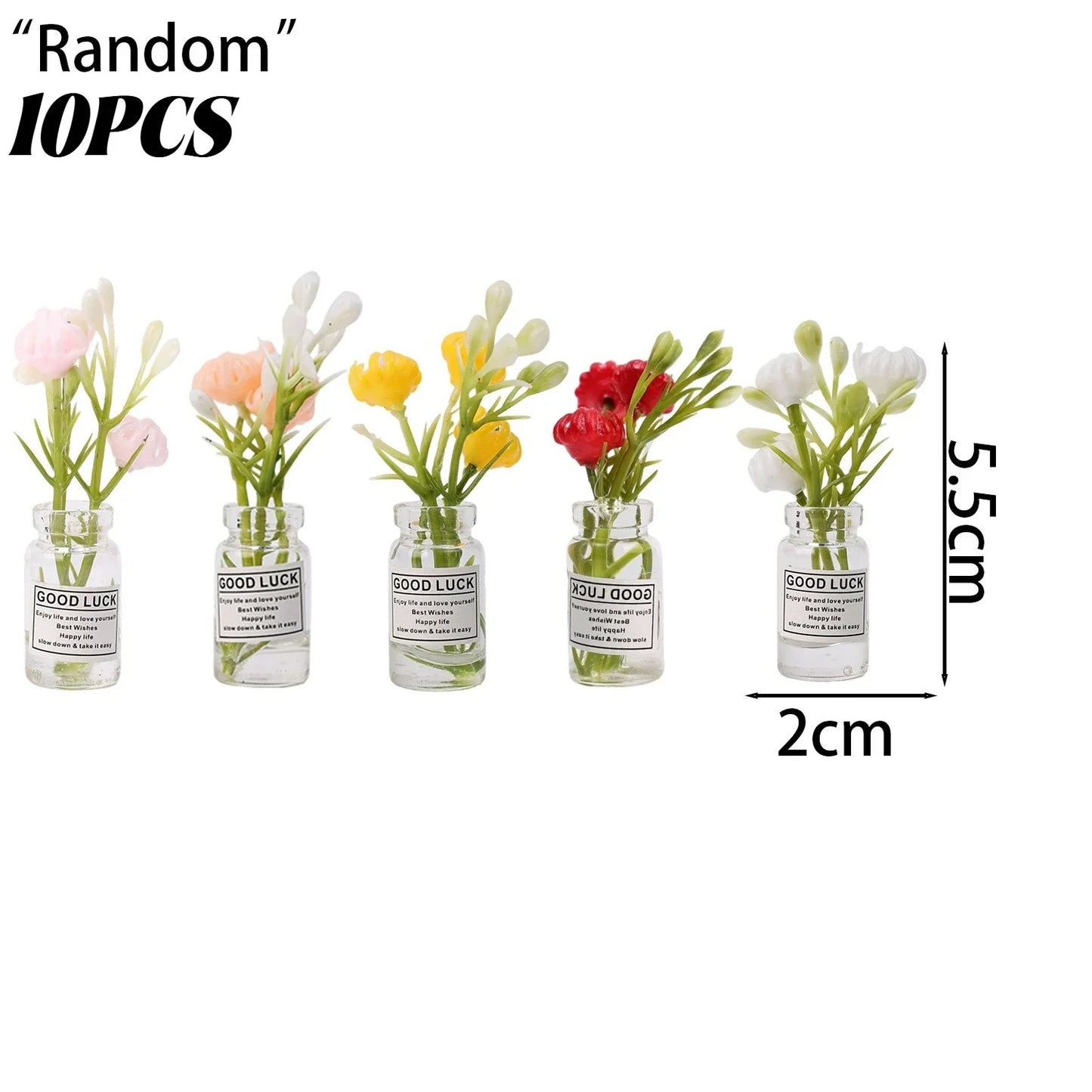 1/30Pcs Cute Mini Fridge Magnet Mini Small Vase frigerator Home 3D Vase Artificial Flower Magnet Kitchen Decoration Accessories