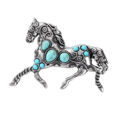 SKEDS Zodiac Horse Year Series Brooch High-End Luxury Chinese Style 2026 Birth Year Accessory Exquisite Animal Pin Gift