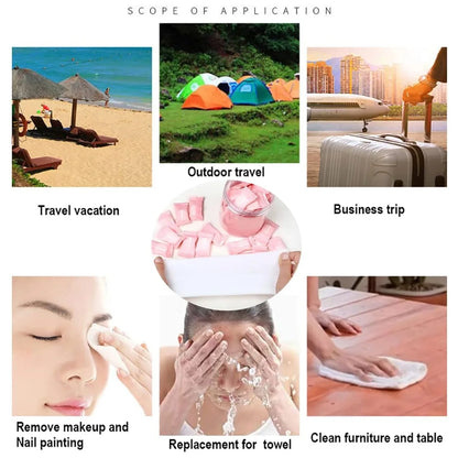 Compressed Towel Sheet Disposable Towel Face Towel Portable Compressed Absorbent Face Towel Suitable For Travel And Home Beauty