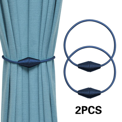 2pcs European style conical shaped strong magnetic curtain tiebacks for thin or heavy curtains, suitable for home, living room