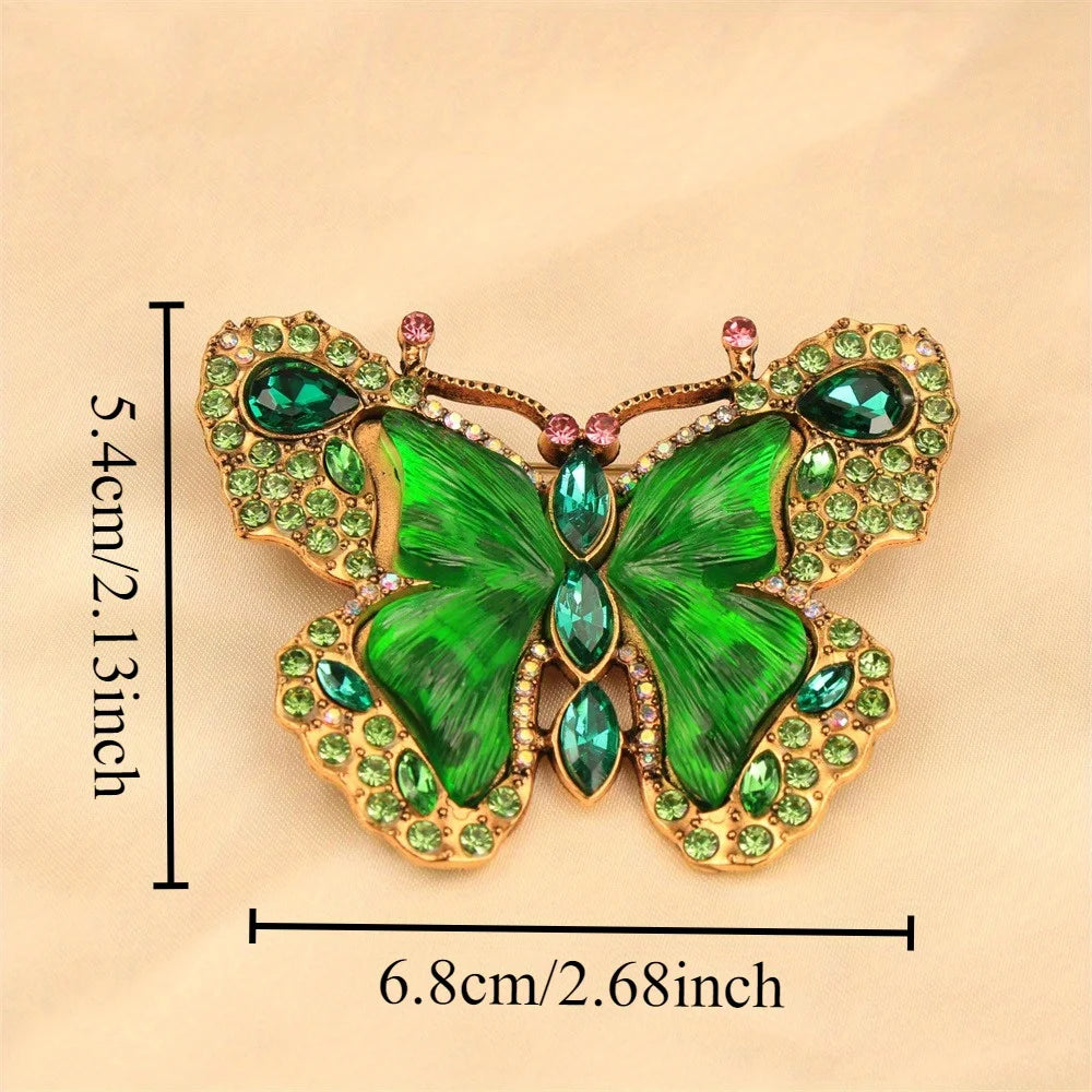 Baroque Luxury Beautiful Butterfly Design Men's Women's Brooch Pins，Jewelry Accessories, Wedding Holiday PartyCoupleSurpriseGift