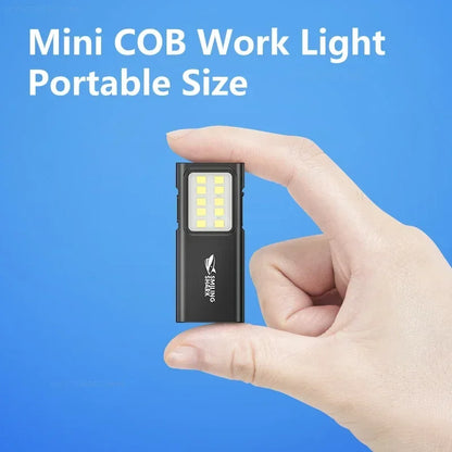 Mijia SMILING SHARK TIP065 Rechargeable Worklight COB Floodlight Pocket Flashlight with Clip Design Outdoor Camping Lamp Tools
