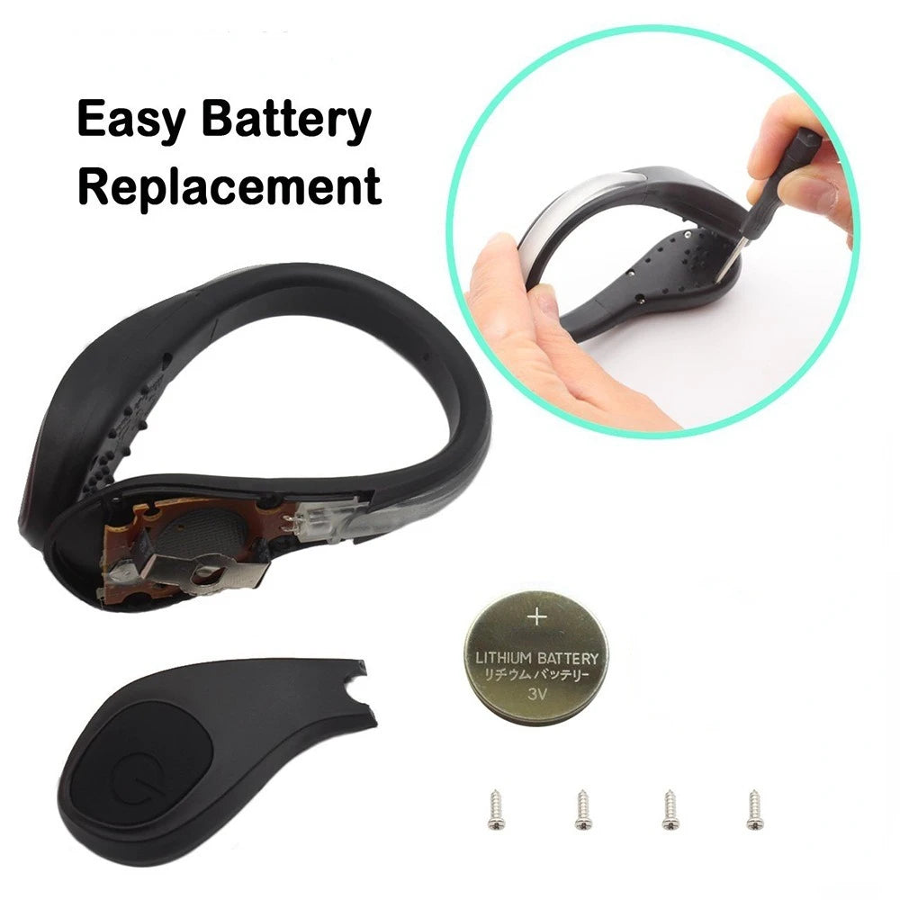 Outdoor Running Light LED Luminous Shoe Clip Light Night Safety Warning Bright Flash Light Sport Bicycle Bike Shoe ClipLight