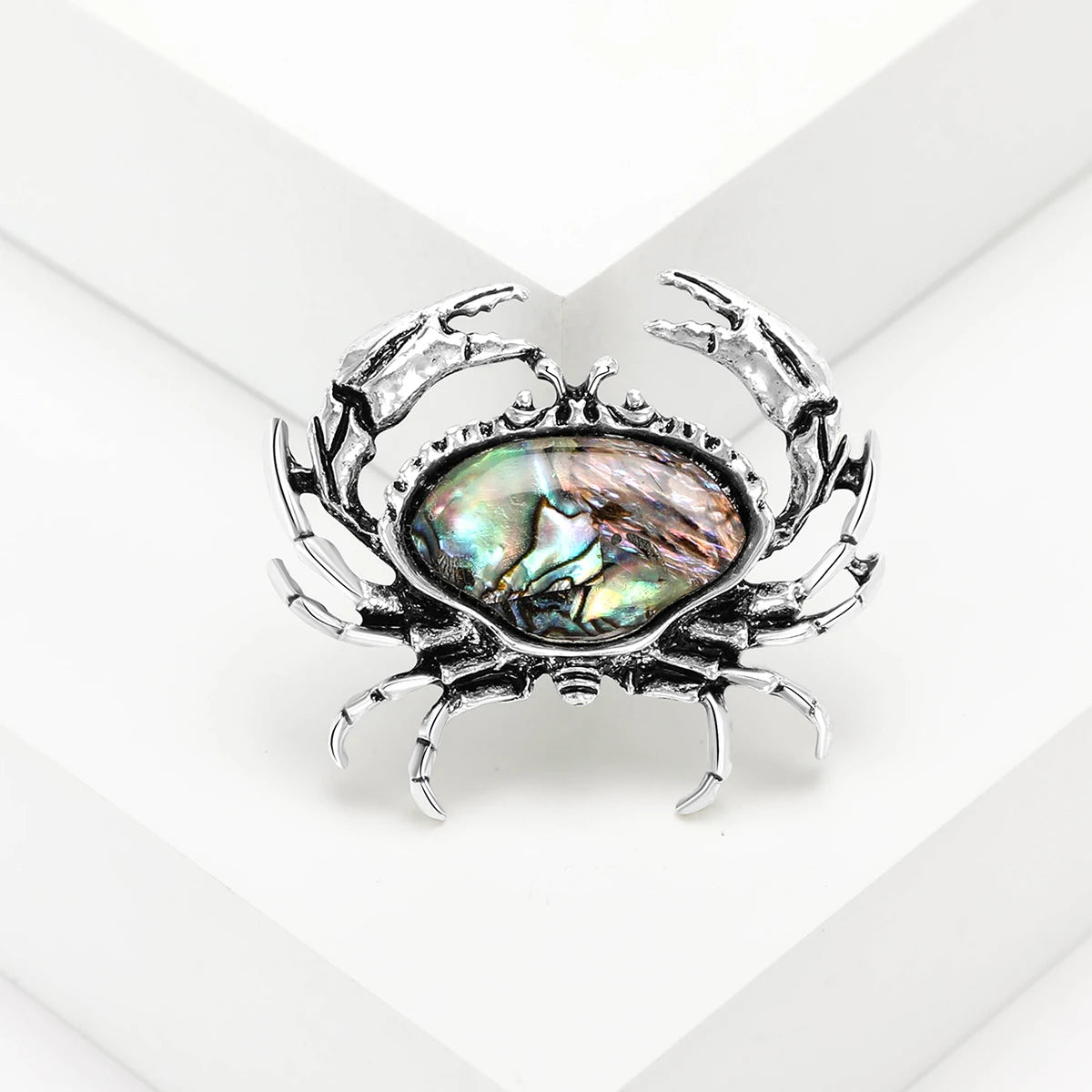 Enamel Rhinestone Crab Brooches For Women Unisex Animal Pins Multi-color Available Casual Party Accessories Gifts