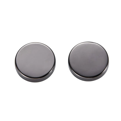 1 Pair Brass Round Button Cover Cufflinks Formal Shirt Cuff Links Fine Details Imitation Cuff Links for Photo Shooting