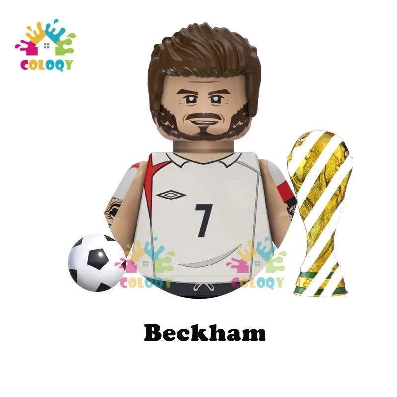 Kids Toys Football Stars Building Blocks Sport Player Mini Action Figures Toys For Boys Christmas Gifts