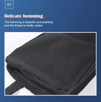 Multifunctional Zipper Storage Bag Car Side Storage Bag with Mesh Pocket for Things Holder Suitable for Cars
