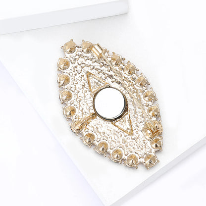 Beaut&Berry Trendy Rhinestone Devil's Eye Brooches for Women Beautiful Pins Friends Party Gifts Banquet Jewellery Accessories