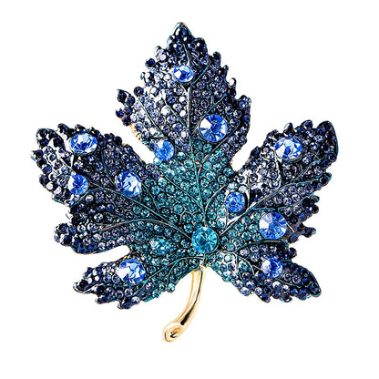 Vintage Maple Leaf Brooches Metal Women Girls Charm Exquisite Collar Lapel Brooch Pins Fashion Jewelry Party Garment Accessories