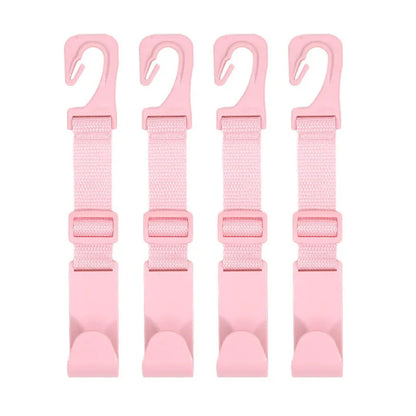 4Pcs Car Hook For Car Rear Seat Back Hooks Headrest Hanger Clip Universal Adjustable Holder Storage Car Interior Accessories