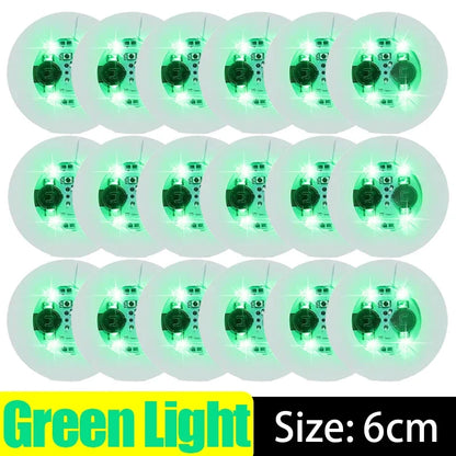 50/1x LED Coaster Sticker Luminous Drinking Glass Cup Pads Lamp Colorful Glowing Wine Bottle Mats Cushion Bars Party Decor Light