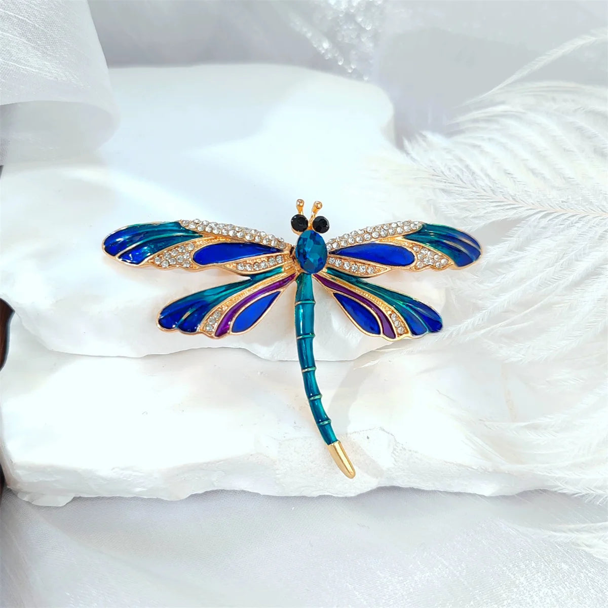 1Pc Color Y2K Dragonfly Brooch Pin Beautiful And Exquisite Retro Jewelry Accessories Elegant And Romantic Party Gift For Women