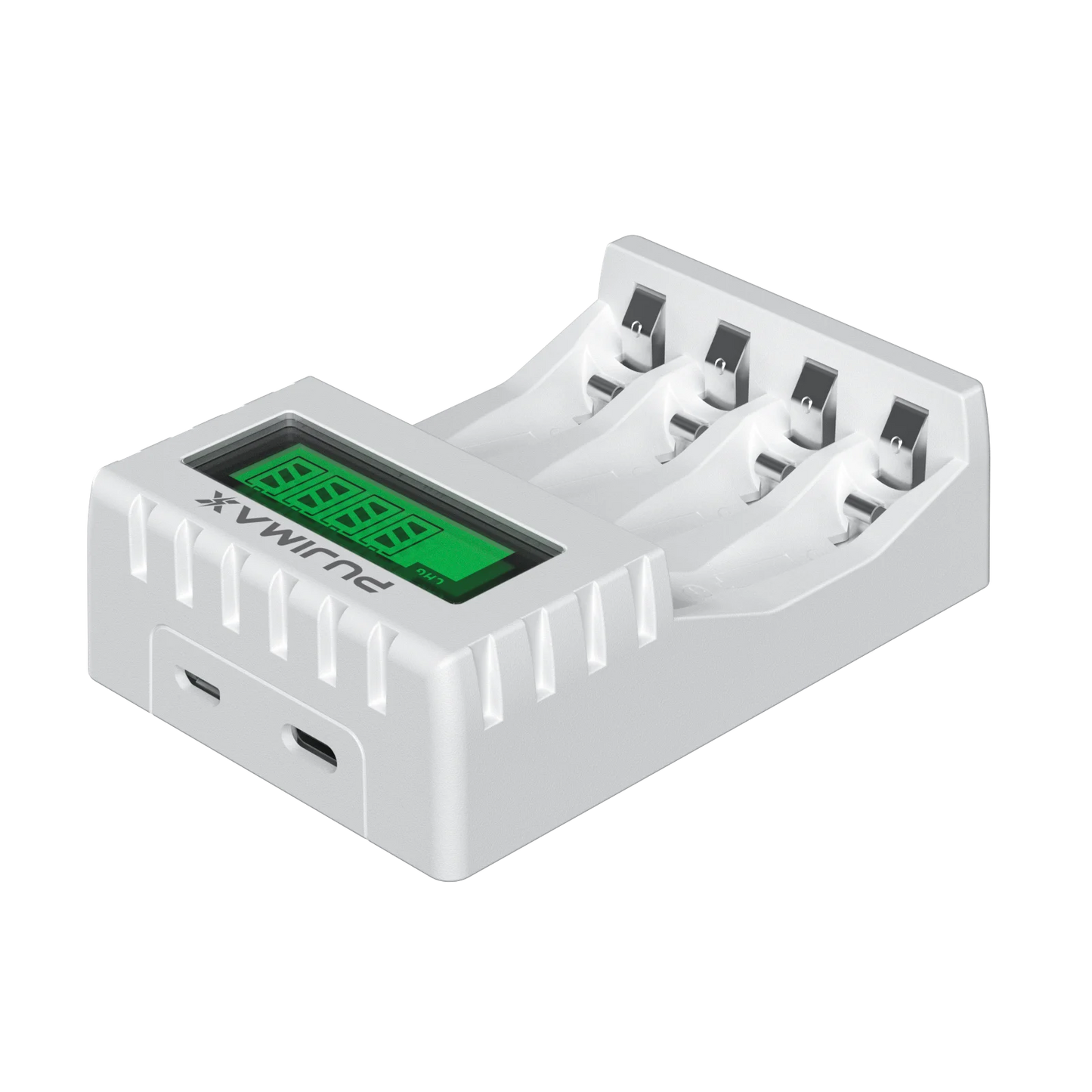 PUJIMAX 4 Slots 1.2V Smart Battery Charger LCD Display For AA/AAA NiCd NiMh Rechargeable Battery Portable Fast Charging Adapter