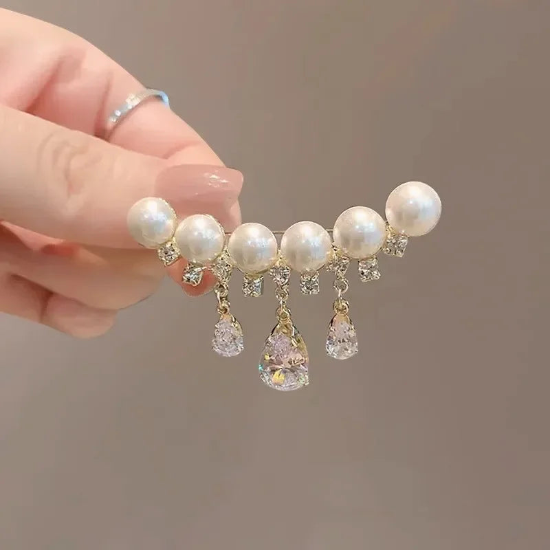 Exquisite Purple Lavender Brooch Women's Brooches Crystal Rhinestone Bouquet Pins Clothing Coat Luxury Jewelry Girl Gift