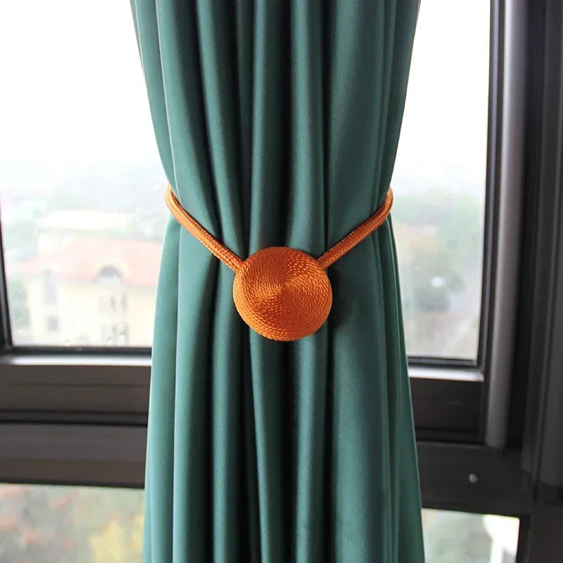 1pc Magnetic Curtain Tieback Clip Room Accessories Curtains Holder Buckles Rope Strap Home Decor
