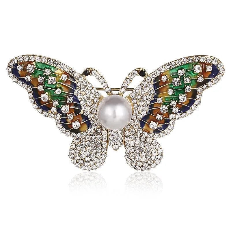 SHMIK Women Men Bee Beetle Crystal Pearl Brooches Pin Fashion Metal Cute Insect Jewelry Accessoreis Retro Women's Men's Brooch