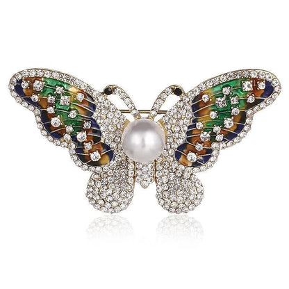 SHMIK Women Men Bee Beetle Crystal Pearl Brooches Pin Fashion Metal Cute Insect Jewelry Accessoreis Retro Women's Men's Brooch
