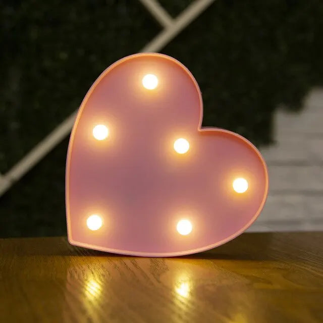 Ins Hot Sale 26 English Letter Led Light Design Lamp For Wedding Birthday Colorful Light Proposal Confession Surprise Night
