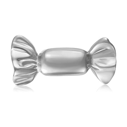 Beaut&Berry Trendy Glossy Stainless Steel Candy Brooches for Women Unisex Creative Pins Casual Party Jewelry Accessories Gifts