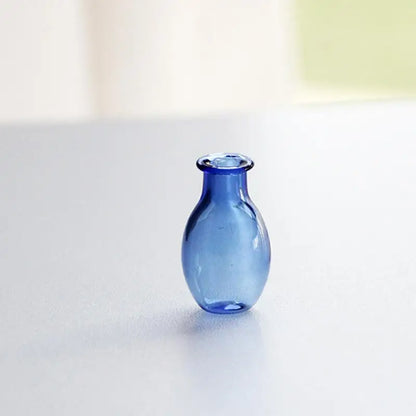 。Fridge Magnets Place Flower Arrangements Decoration Mini Glass Vase Fridge Magnet Creative 3D Vase Micro Landscape Ornament