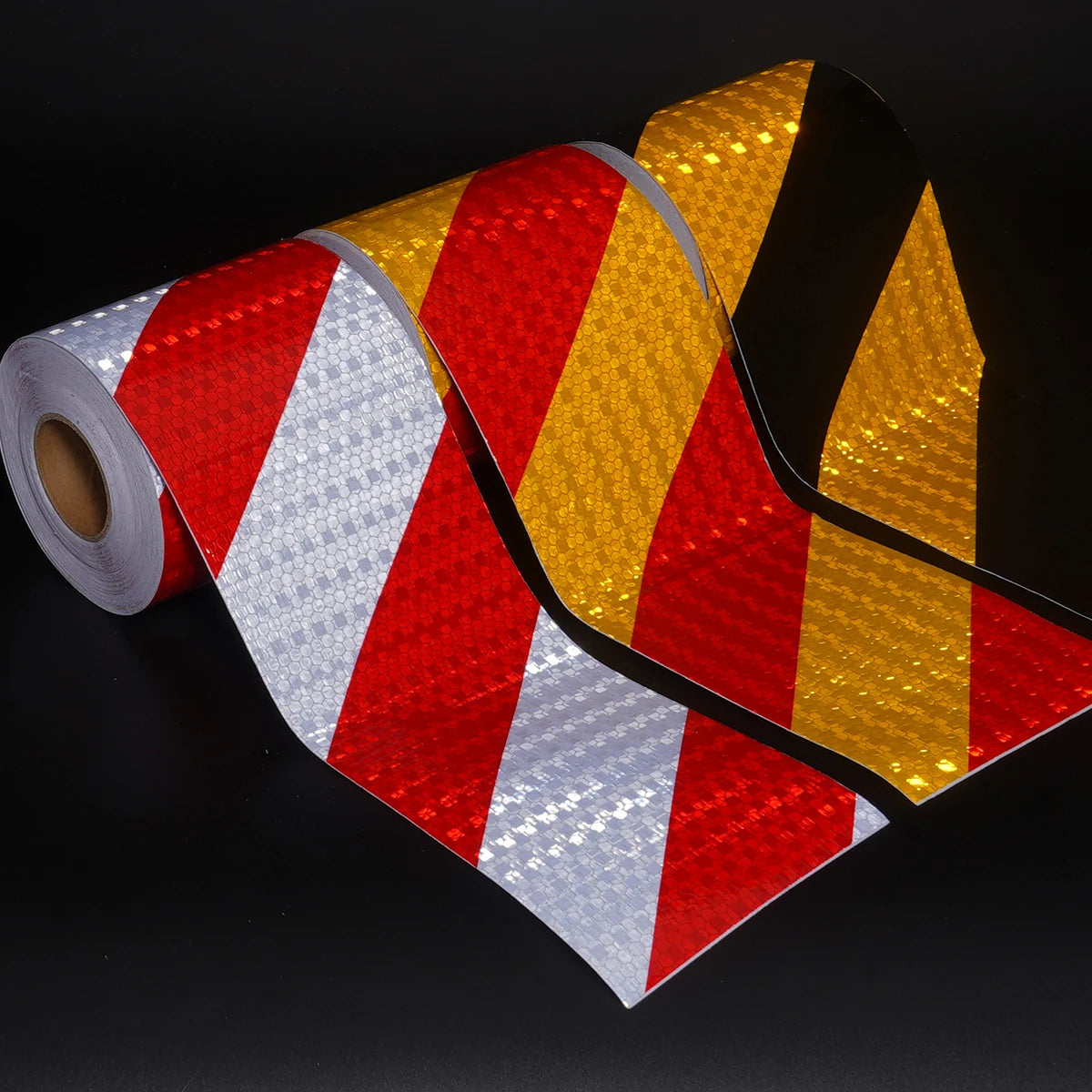 Car Bumper Reflective Stickers Reflective Warning Strip Tape Secure Reflector Stickers Decals Safety Warning Tape