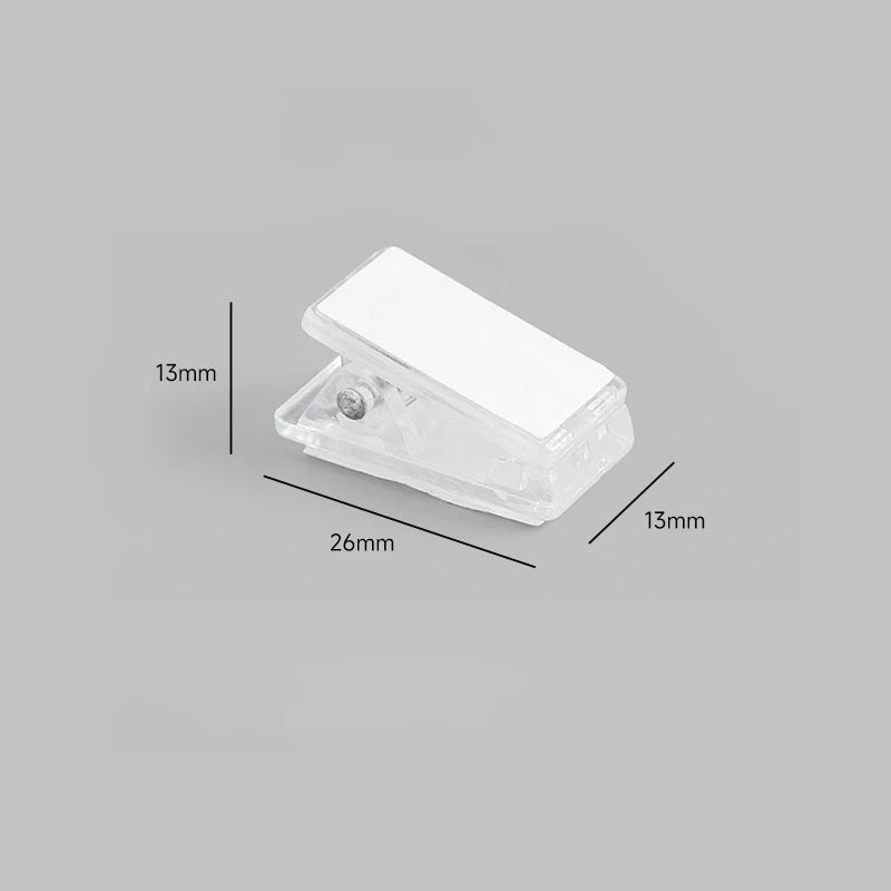 10Pcs Self-Adhesive Clips Plastic Clear Wall Clips Sticky Hanging Photo Clips Poster Clips For Office Home Poster Photo