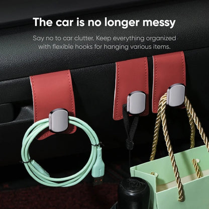 RazorRide Universal Car Passenger Glove Box Hooks Aluminum Alloy Hanging Hook Purse Bag Hat Hanger Holder Auto Interior Storage