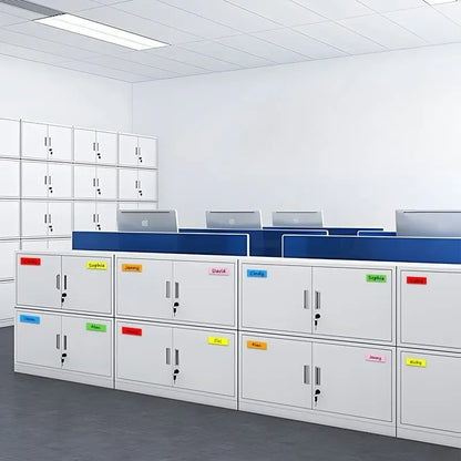 Magnetic Label Stickers Reusable Dry Erase Shelf Tag Stickers DIY Identification Classify Stickers for Stationery Office Storage