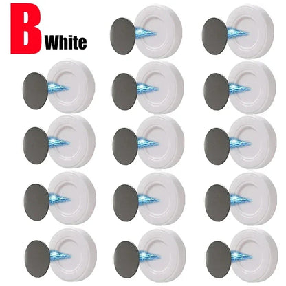2sets - Strong Magnetic Hooks Anti-Lost Magnet Holder Remote Control Storage Hooks Wall Mount Fridge Stickers Hook for Home Organizer