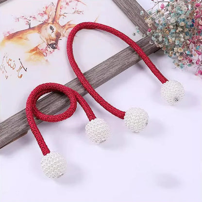Curtain magnet buckle without punching creative versatile rope ties decoration modern simple straps 2pcs