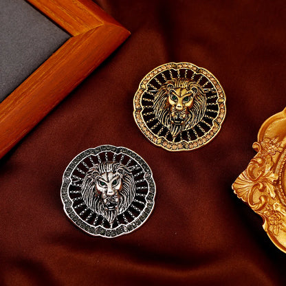 Baroque-style Luxury Vintage Heavy-Duty Lion Animal Design Brooches for Men and Women, Jewelry and Fashion Accessories