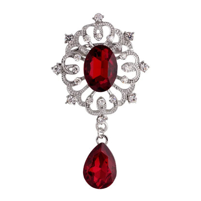 High fashion pins court vintage crystal brooch fashion pendant wedding women's brooch pin jewelry gifts