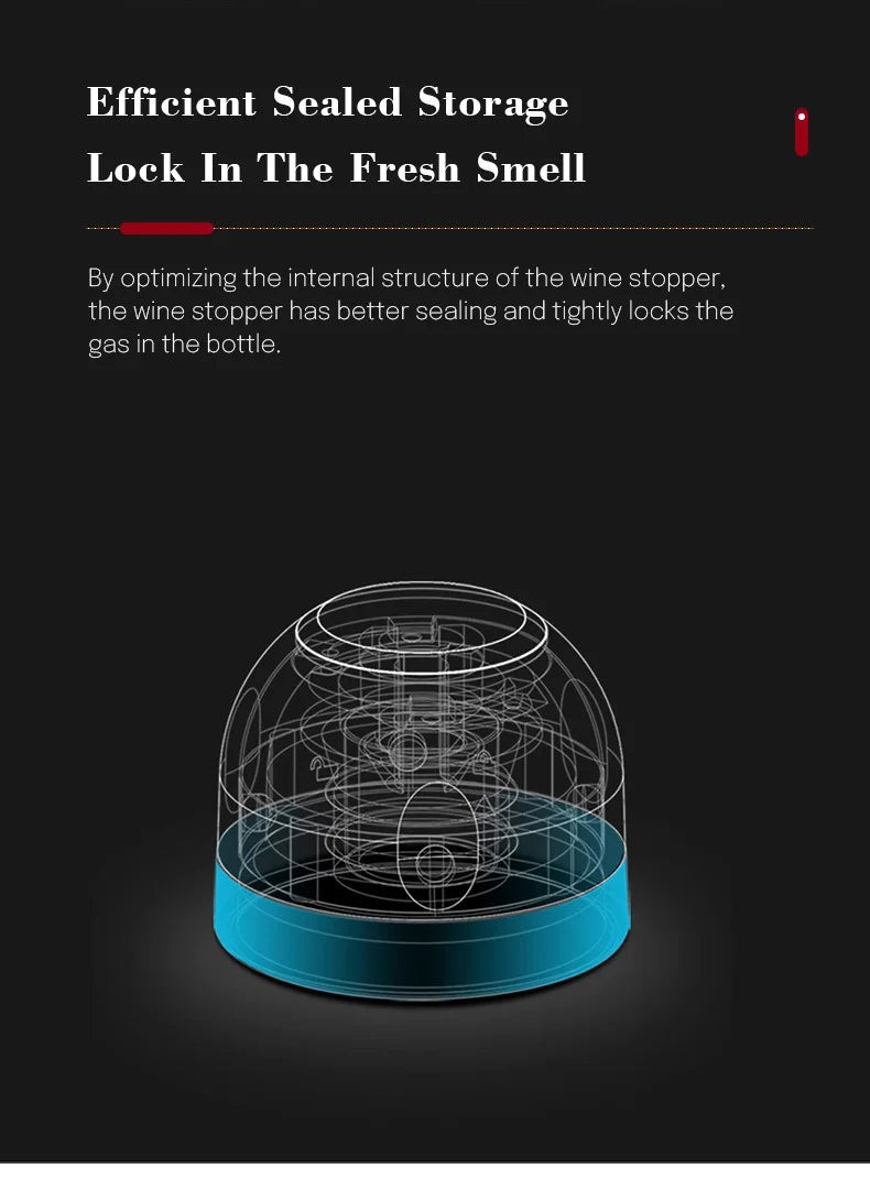 Vacuum Sealed Wine Bottle Plug Champagne Stopper Leak-Proof And Fresh Bottle Cap Wine Corks Bar Accessories Supplies