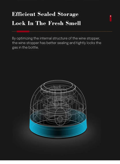 Vacuum Sealed Wine Bottle Plug Champagne Stopper Leak-Proof And Fresh Bottle Cap Wine Corks Bar Accessories Supplies
