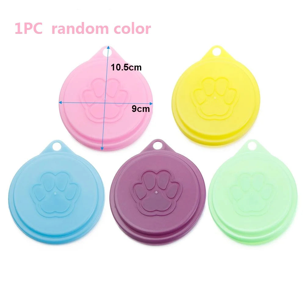 3 In 1 Reusable Food Storage Keep Fresh Tin Cover Cans Cap Pet Can Box Cover Silicone Can Lid Hot Kitchen Supply Mould Proof Hot