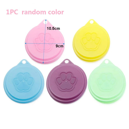 3 In 1 Reusable Food Storage Keep Fresh Tin Cover Cans Cap Pet Can Box Cover Silicone Can Lid Hot Kitchen Supply Mould Proof Hot