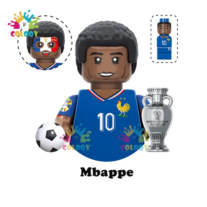 Kids Toys Football Stars Building Blocks Sport Player Mini Action Figures Toys For Boys Christmas Gifts
