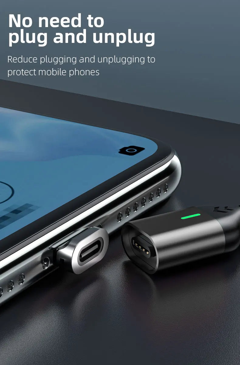 AUFU Magnetic Charge Cable Fast Charging USB Type C Cable for Samsung Xiaomi iPhone Magnet Micro USB Data Quick Charging Wire